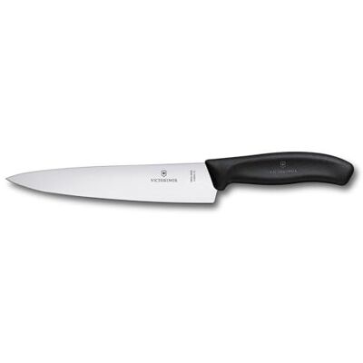 Victorinox , 6.8003.19B, Swiss Classic, Tranchiermesser, Extra scharfe Klinge, mit geradem Schliff, robuster Kunststoff-Griff, Schwarz, Made in Switzerland, Spülmaschinengeeignet Victorinox , 6.8003.19B, Swiss Classic, Tranchiermesser, Extra scharfe Klinge, mit geradem Schliff, robuster Kunststoff-Griff, Schwarz, Made in Switzerland, Spülmaschinengeeignet