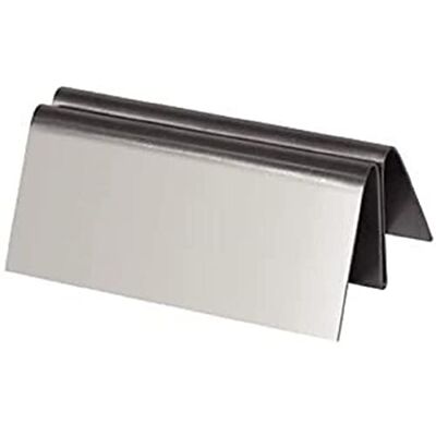 Olympia Support de menu en acier inoxydable pour restaurant commercial 30 x 80 x 50 mm Olympia Support de menu en acier inoxydable pour restaurant commercial 30 x 80 x 50 mm