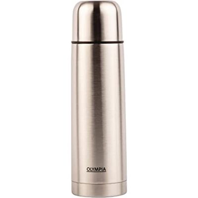 Olympia Bouteille thermos inox 500ml en acier inoxydable, thermos pour boissons chaudes, couvercle verrouillable pour éviter les fuites, CN695 Olympia Bouteille thermos inox 500ml en acier inoxydable, thermos pour boissons chaudes, couvercle verrouillable pour éviter les fuites, CN695