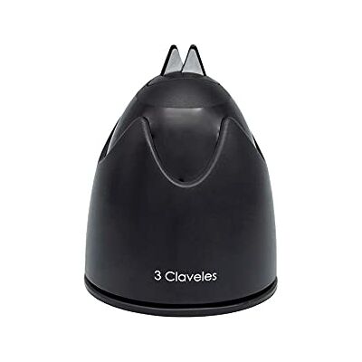 3 Claveles 28100 Aiguiseur de couteaux, carbure de tungstène, noir 3 Claveles 28100 Aiguiseur de couteaux, carbure de tungstène, noir