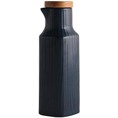 OnePine Flacon distributeur d'huile en céramique de 300 ml Sans goutte Distributeur d'huile d'olive Récipient à condiments avec couvercle OnePine Flacon distributeur d'huile en céramique de 300 ml Sans goutte Distributeur d'huile d'olive Récipient à condiments avec couvercle