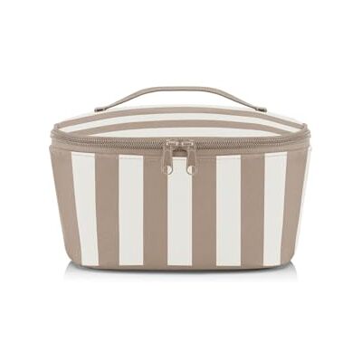 reisenthel Coolerbag S Pocket Summer Stripes Coffee Sac isotherme avec dessus en bouteilles PET recyclées Idéal pour le déjeuner en déplacement reisenthel Coolerbag S Pocket Summer Stripes Coffee Sac isotherme avec dessus en bouteilles PET recyclées Idéal pour le déjeuner en déplacement