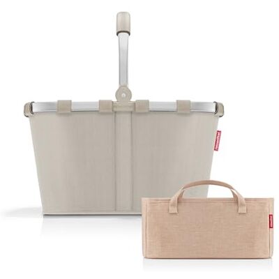 reisenthel Carrybag + organiseur – Organiseur de poche fonctionnel : pour encore plus d'ordre dans votre panier à provisions , Sable à chevrons + Twist Coffee reisenthel Carrybag + organiseur – Organiseur de poche fonctionnel : pour encore plus d'ordre dans votre panier à provisions , Sable à chevrons + Twist Coffee