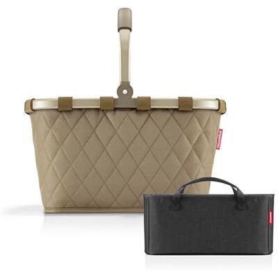 reisenthel Carrybag + organiseur – Organiseur de poche fonctionnel : pour encore plus d'ordre dans votre panier à provisions , Rhombus Olive + Noir reisenthel Carrybag + organiseur – Organiseur de poche fonctionnel : pour encore plus d'ordre dans votre panier à provisions , Rhombus Olive + Noir
