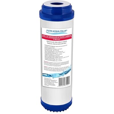 FILTRIACQUAITALIA Filtre à charbon actif granulaire GAC 10" filtres à eau Italie FILTRIACQUAITALIA Filtre à charbon actif granulaire GAC 10" filtres à eau Italie