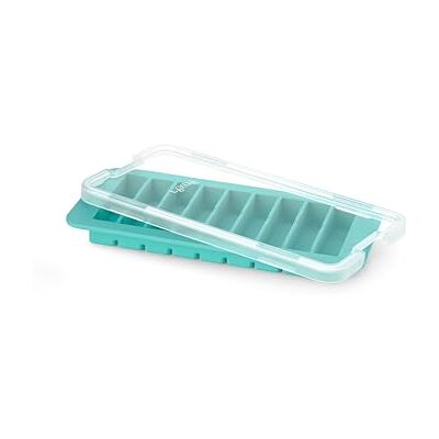 Lékué Bac à glaçons en silicone platine, turquoise Lékué Bac à glaçons en silicone platine, turquoise