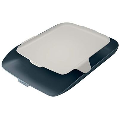 Leitz 52590089 Cosy A4 Pot-De-Vin avec Organisateur, Gris/Bleu Leitz 52590089 Cosy A4 Pot-De-Vin avec Organisateur, Gris/Bleu