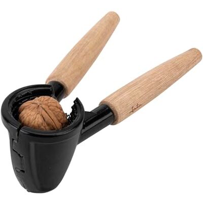 Jata HOGAR HACC2502 Casse-noix en aluminium avec manche en bois Casse noix, amandes et noisettes sans endommager les fruits Épluche également les bouchons de champagne Résistant, ergonomique Jata HOGAR HACC2502 Casse-noix en aluminium avec manche en bois Casse noix, amandes et noisettes sans endommager les fruits Épluche également les bouchons de champagne Résistant, ergonomique