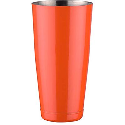 Piazza Boston Shaker Brillant 900 Ml - Orange - Shaker à Cocktail Piazza Boston Shaker Brillant 900 Ml - Orange - Shaker à Cocktail