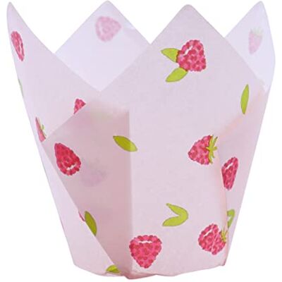PME 24 caissettes à muffins Tulipe Framboise PME 24 caissettes à muffins Tulipe Framboise