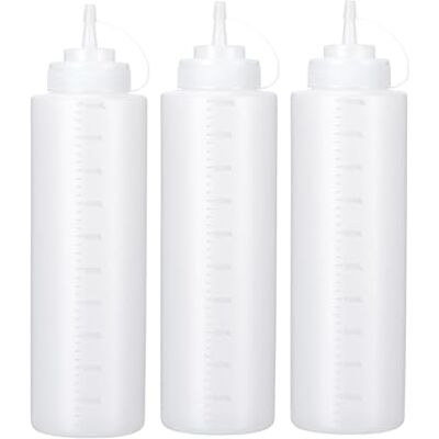 PISTISJACK Lot de 3 Bouteille Sauce 1000ml Plastique Squeeze Bottle-Bouteilles Distributeur Pour ketchup, sauces chaudes, barbecue, vinaigrettes, peinture, huile d'olive PISTISJACK Lot de 3 Bouteille Sauce 1000ml Plastique Squeeze Bottle-Bouteilles Distributeur Pour ketchup, sauces chaudes, barbecue, vinaigrettes, peinture, huile d'olive