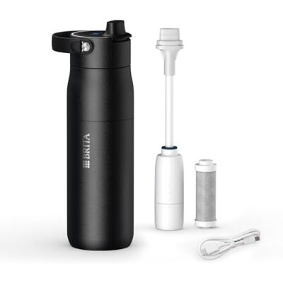 Brita LARQ iQ Gourde numérique en acier inoxydable avec filtre à eau (680 ml) Brita LARQ iQ Gourde numérique en acier inoxydable avec filtre à eau (680 ml)