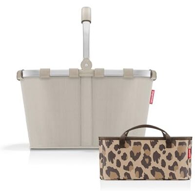 reisenthel Carrybag + organiseur – Organiseur de poche fonctionnel : pour encore plus d'ordre dans votre panier à provisions , Sable à chevrons + Leo Machhiato reisenthel Carrybag + organiseur – Organiseur de poche fonctionnel : pour encore plus d'ordre dans votre panier à provisions , Sable à chevrons + Leo Machhiato
