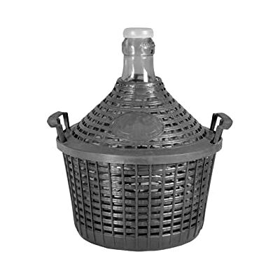 Home Tourie avec Panier, Verre/Plastique, Gris Foncé, 20 Litres Home Tourie avec Panier, Verre/Plastique, Gris Foncé, 20 Litres