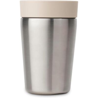 Brabantia Mug isotherme Make & Take (Beige clair), 0,2L, Thermos café en acier inoxydable avec couvercle à fermeture facile, Mug anti-fuites conservant la chaleur pendant 6h et la fraîcheur pendant 8h Brabantia Mug isotherme Make & Take (Beige clair), 0,2L, Thermos café en acier inoxydable avec couvercle à fermeture facile, Mug anti-fuites conservant la chaleur pendant 6h et la fraîcheur pendant 8h