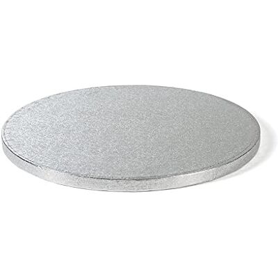 Decora 0931617 Dessous de gâteau rond, carton, argent, ø 50 x H 1,2 cm Decora 0931617 Dessous de gâteau rond, carton, argent, ø 50 x H 1,2 cm