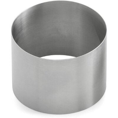 Weis 14146 Moule Ronde à Dessert, Acier Inoxydable, Argent, 6 x 6 x 4,5 cm Weis 14146 Moule Ronde à Dessert, Acier Inoxydable, Argent, 6 x 6 x 4,5 cm