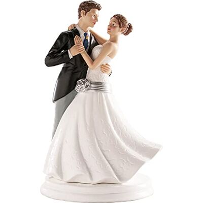 dekora 305068 Figurine pour gâteau du mariage, Blanc, 20cm dekora 305068 Figurine pour gâteau du mariage, Blanc, 20cm