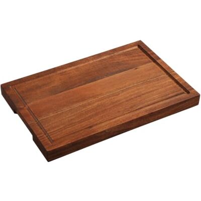 Kesper Planche à découper en bois d'acacia, 40 x 27 x 3,5 cm, 2976013 Avec poignées creuses et rainure à jus Kesper Planche à découper en bois d'acacia, 40 x 27 x 3,5 cm, 2976013 Avec poignées creuses et rainure à jus