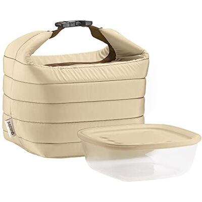 Guzzini On The Go, Set de Sacs Thermiques avec Récipient Fraîcheur Argile, Sac 22 x 18 x h22 cm, Récipient 19,6 x 19,6 x h7 cm, 1400 ml 03295079 Guzzini On The Go, Set de Sacs Thermiques avec Récipient Fraîcheur Argile, Sac 22 x 18 x h22 cm, Récipient 19,6 x 19,6 x h7 cm, 1400 ml 03295079
