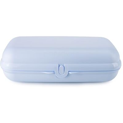 Tupperware Eco+ To Go Maxi-Twin Boîte à goûter, à sandwich, bleu clair, avec 1 emporte-pièce Tupperware Eco+ To Go Maxi-Twin Boîte à goûter, à sandwich, bleu clair, avec 1 emporte-pièce