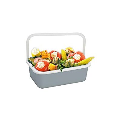 Honey Ware Color Line Boîte de conservation en émail Gris S 0,42 l Honey Ware Color Line Boîte de conservation en émail Gris S 0,42 l