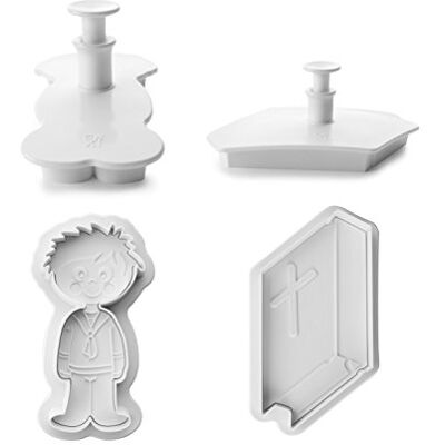 IBILI 788903 Lot de 2 Emporte-Pièces avec Poussoir Enfant Communion + Bible Plastique IBILI 788903 Lot de 2 Emporte-Pièces avec Poussoir Enfant Communion + Bible Plastique
