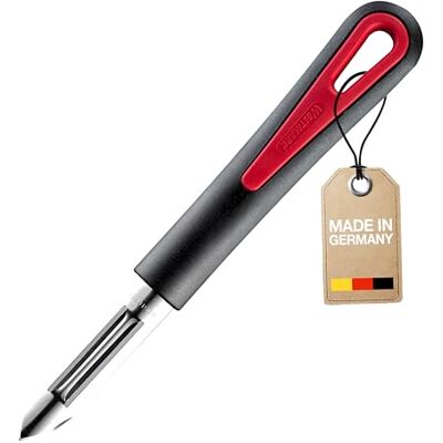 Westmark Éplucheur économique à Lame fixe, Gallant, acier inoxydable, noir/rouge, 29062270 Westmark Éplucheur économique à Lame fixe, Gallant, acier inoxydable, noir/rouge, 29062270