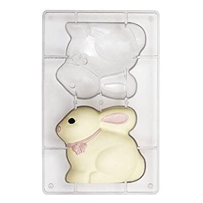 Decora , 0050108 Moule à Chocolat en Forme de Lapin en Polycarbonate, 130 x 110 mm, Idéal pour préparer des chocolats Brillants et croustillants, Design Professionnel, Fabriqué en Italie. Decora , 0050108 Moule à Chocolat en Forme de Lapin en Polycarbonate, 130 x 110 mm, Idéal pour préparer des chocolats Brillants et croustillants, Design Professionnel, Fabriqué en Italie.