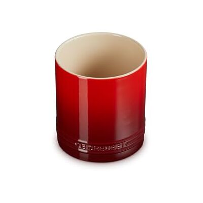 LE CREUSET Pot à ustensiles Signature en grès, Cerise LE CREUSET Pot à ustensiles Signature en grès, Cerise