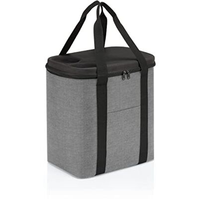 reisenthel Coolerbag Sac isotherme XL à XL en tissu polyester de qualité supérieure Idéal pour les pique-niques, les courses et les déplacements, couleur : argenté torsadé reisenthel Coolerbag Sac isotherme XL à XL en tissu polyester de qualité supérieure Idéal pour les pique-niques, les courses et les déplacements, couleur : argenté torsadé