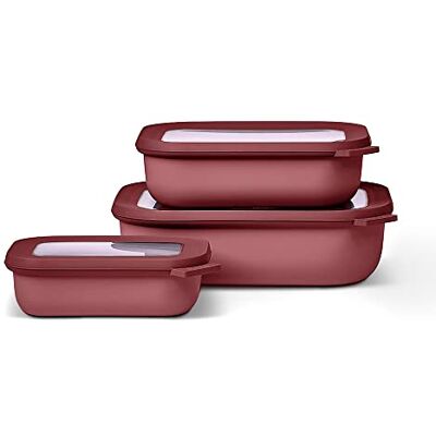 Mepal Ensemble de 3 bols multifonctions Cirqula Rectangulaire Boîtes de Hermétique avec Couvercle Convient pour le Réfrigérateur, Micro-ondes & Congélateur 500, 1000, 2000 ml Vivid mauve Mepal Ensemble de 3 bols multifonctions Cirqula Rectangulaire Boîtes de Hermétique avec Couvercle Convient pour le Réfrigérateur, Micro-ondes & Congélateur 500, 1000, 2000 ml Vivid mauve