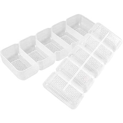 Bogoro Sushi Mould, 5 moules à onigiri pressées, outils de cuisine pratiques en PP, pour boules et pâte à sushi Bogoro Sushi Mould, 5 moules à onigiri pressées, outils de cuisine pratiques en PP, pour boules et pâte à sushi