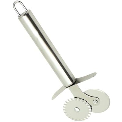 PARENCE .- Roulette à Pâtisserie Double Lame 2 Têtes Coupantes 4,1 cm de diamètre Coupe-Pâte Précise et Polyvalente (18 cm) Coupe Ravioli Fabrication de Dentelle PARENCE .- Roulette à Pâtisserie Double Lame 2 Têtes Coupantes 4,1 cm de diamètre Coupe-Pâte Précise et Polyvalente (18 cm) Coupe Ravioli Fabrication de Dentelle