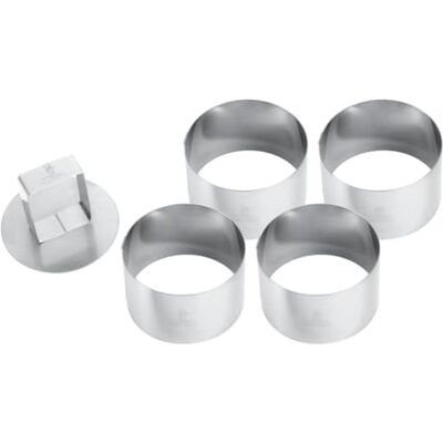 Gobel 813850 Boîte de 4 Découpoirs + Emporte-pièces Cercles Rond Inox Gobel 813850 Boîte de 4 Découpoirs + Emporte-pièces Cercles Rond Inox