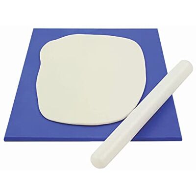 PME RBM2 Planche à Pâtisserie, Taille Moyenne, 30 x 25 cm, Plastique, Blue, 30 x 0.8 x 25 cm PME RBM2 Planche à Pâtisserie, Taille Moyenne, 30 x 25 cm, Plastique, Blue, 30 x 0.8 x 25 cm