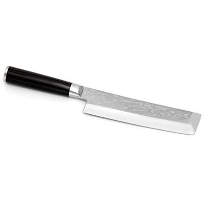 Kai Shun Pro Sho Usuba Couteau à légumes japonais avec lame de 16,5 cm Acier A10 61 (±1) HRC Manche en bois de Pakka noir Fait à la main avec tranchant simple Fabriqué au Japon Kai Shun Pro Sho Usuba Couteau à légumes japonais avec lame de 16,5 cm Acier A10 61 (±1) HRC Manche en bois de Pakka noir Fait à la main avec tranchant simple Fabriqué au Japon