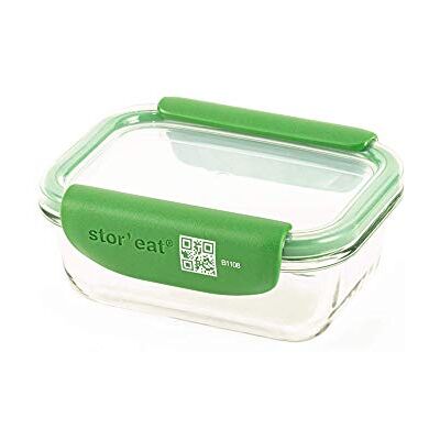 mastrad Boîte de Conservation Alimentaire Connectée Stor'Eat Verre Borosilicate Résistant Sans BPA 370 ml mastrad Boîte de Conservation Alimentaire Connectée Stor'Eat Verre Borosilicate Résistant Sans BPA 370 ml
