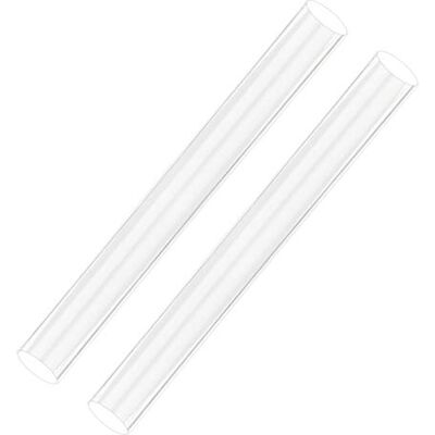 AIEX 2 Pièces Rouleaux d'argile Acrylique Tube Rouleau à Pâtisserie Acrylique pour l'Artisanat d'argile Outil, Matériau Creux AIEX 2 Pièces Rouleaux d'argile Acrylique Tube Rouleau à Pâtisserie Acrylique pour l'Artisanat d'argile Outil, Matériau Creux
