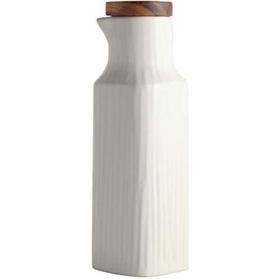 OnePine Flacon distributeur d'huile en céramique de 300 ml Sans goutte Distributeur d'huile d'olive Récipient à condiments avec couvercle OnePine Flacon distributeur d'huile en céramique de 300 ml Sans goutte Distributeur d'huile d'olive Récipient à condiments avec couvercle