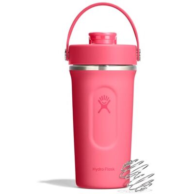 Hydro Flask Shaker isotherme en acier inoxydable de 710 ml Bec verseur rabattable étanche Pour boissons protéinées et compléments alimentaires Boule fouet Froid pendant 24 heures Rose Hydro Flask Shaker isotherme en acier inoxydable de 710 ml Bec verseur rabattable étanche Pour boissons protéinées et compléments alimentaires Boule fouet Froid pendant 24 heures Rose