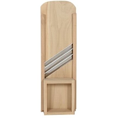 Bütic GmbH Bütic Mandoline à légumes en bois FSC + pilon en option Taille : tilleul 56 x 19 cm – 3 couteaux Bütic GmbH Bütic Mandoline à légumes en bois FSC + pilon en option Taille : tilleul 56 x 19 cm – 3 couteaux