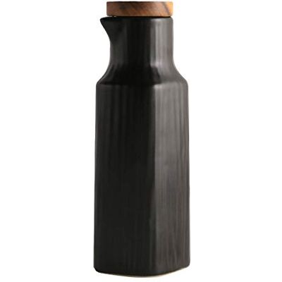 OnePine Flacon distributeur d'huile en céramique de 300 ml Sans goutte Distributeur d'huile d'olive Récipient à condiments avec couvercle OnePine Flacon distributeur d'huile en céramique de 300 ml Sans goutte Distributeur d'huile d'olive Récipient à condiments avec couvercle