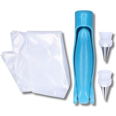 PARENCE .- Kit de Décoration de Gâteaux 5 Pièces Stylo Applicateur avec Poches à Douille et Embouts Pâtisserie, Utilisation Facile PARENCE .- Kit de Décoration de Gâteaux 5 Pièces Stylo Applicateur avec Poches à Douille et Embouts Pâtisserie, Utilisation Facile