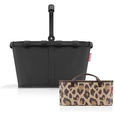 reisenthel Carrybag + organiseur – Organiseur de poche fonctionnel : pour encore plus d'ordre dans votre panier à provisions , noir/noir + Leo Macchiato reisenthel Carrybag + organiseur – Organiseur de poche fonctionnel : pour encore plus d'ordre dans votre panier à provisions , noir/noir + Leo Macchiato