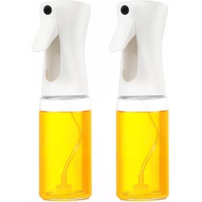 LiangYuanZen Lot de 2 pulvérisateurs d'huile de qualité supérieure 220 ml Vaporisateur pour brume fine Vaporisateur d'huile pour la cuisson, la pâtisserie, les pâtes, la salade (blanc) LiangYuanZen Lot de 2 pulvérisateurs d'huile de qualité supérieure 220 ml Vaporisateur pour brume fine Vaporisateur d'huile pour la cuisson, la pâtisserie, les pâtes, la salade (blanc)