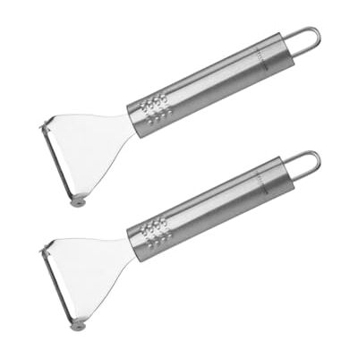 Fackelmann 9909850 Lot de 2 éplucheurs à légumes, éplucheur pommes de terre, éplucheur, ustensile de cuisine, rasoir à légumes, Acier inoxydable, 18 x 5,7 cm Fackelmann 9909850 Lot de 2 éplucheurs à légumes, éplucheur pommes de terre, éplucheur, ustensile de cuisine, rasoir à légumes, Acier inoxydable, 18 x 5,7 cm