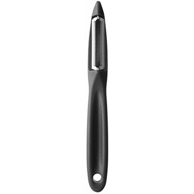 HENDI Éplucheur à lame dentelée pour fruits et légumes, éplucheur de pommes de terre, éplucheur de légumes, longueur de la lame 50 mm, L 172 x H 2 mm, acier inoxydable, polypropylène, noir HENDI Éplucheur à lame dentelée pour fruits et légumes, éplucheur de pommes de terre, éplucheur de légumes, longueur de la lame 50 mm, L 172 x H 2 mm, acier inoxydable, polypropylène, noir