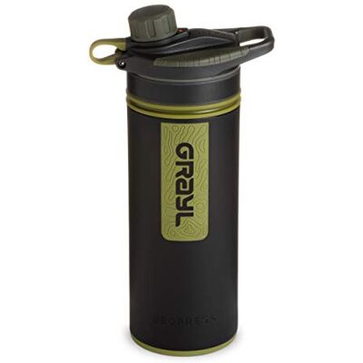 GRAYL GeoPress 710 ml Filtre à eau pour l'extérieur Eau potable I Élimine 99,99% de toutes les bactéries et virus I Parfait pour le camping, la survie et les voyages (Camo Black) GRAYL GeoPress 710 ml Filtre à eau pour l'extérieur Eau potable I Élimine 99,99% de toutes les bactéries et virus I Parfait pour le camping, la survie et les voyages (Camo Black)