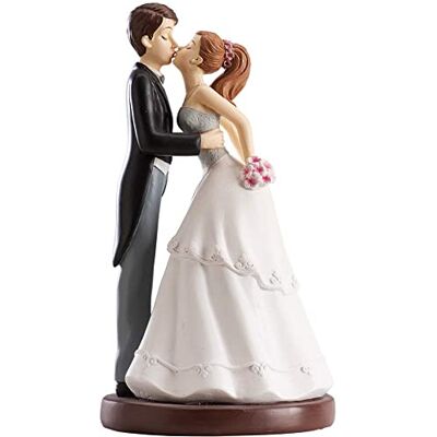 Figurine Mariage - Le Baiser - 16cm - Résine - Décoration de mariage Figurine Mariage - Le Baiser - 16cm - Résine - Décoration de mariage